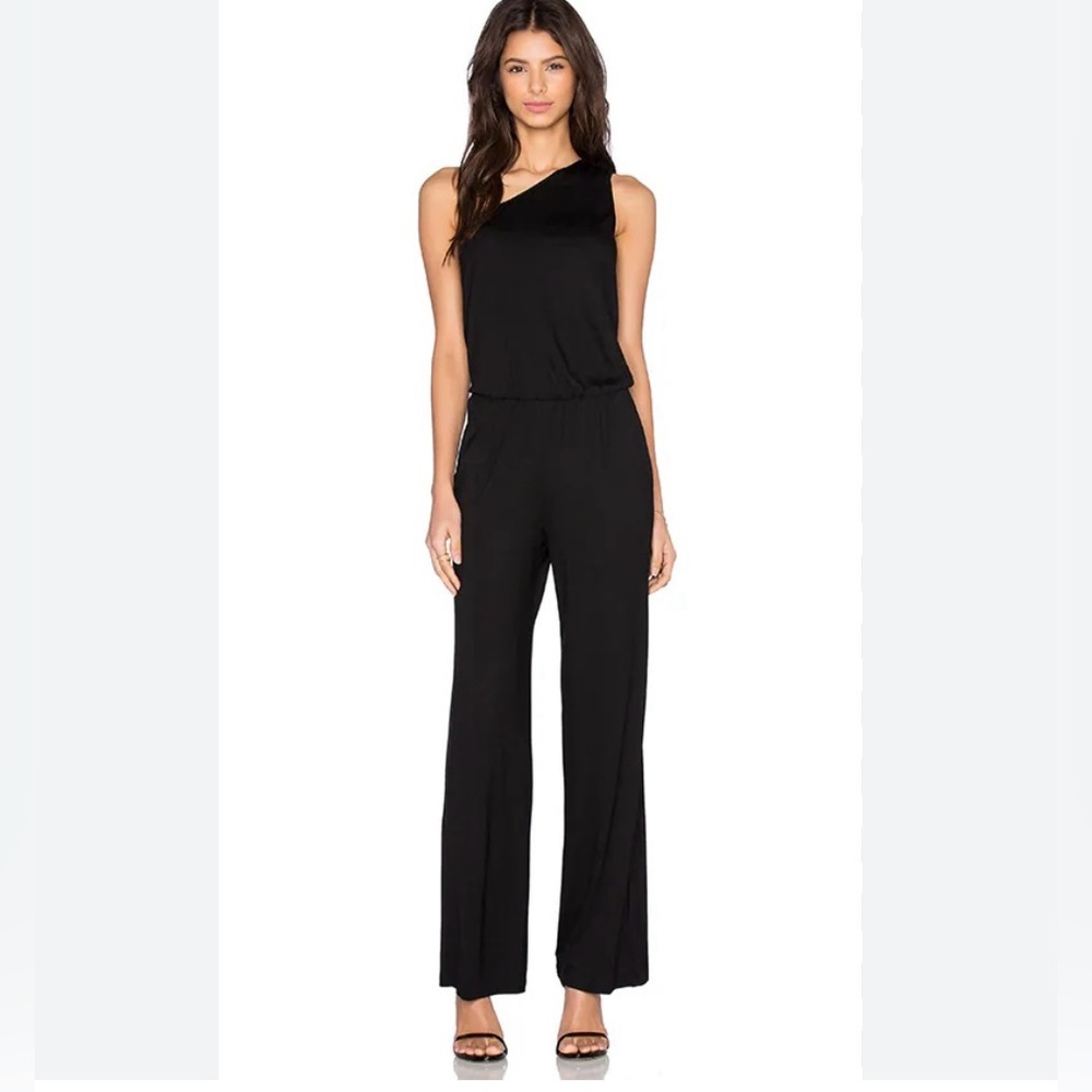 Trina Turk June Black one should Jumpsuit Size S NWT